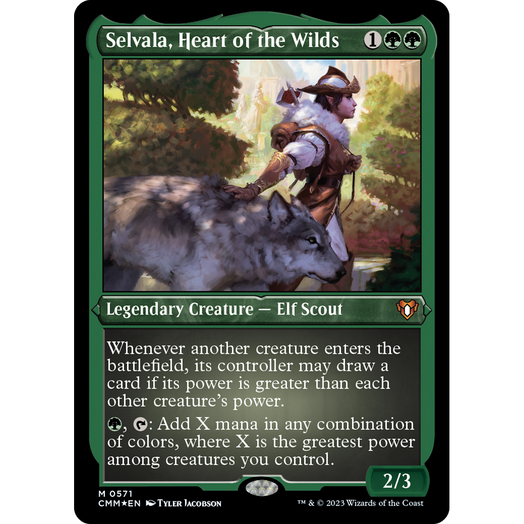 Selvala, Heart of the Wilds (CMM-571) - Commander Masters Etched Foil