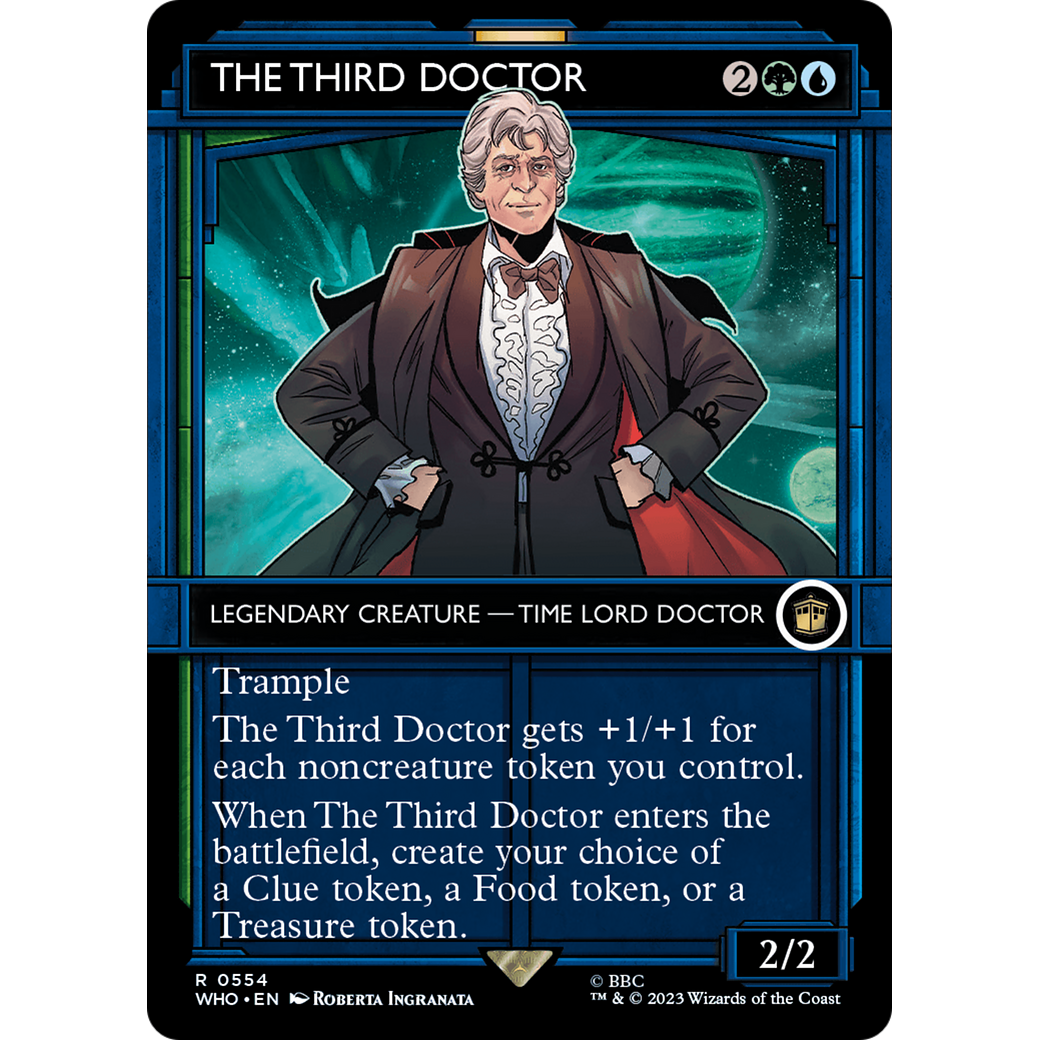 The Third Doctor (Showcase) (WHO-554) - Doctor Who: (Showcase) (Borderless)