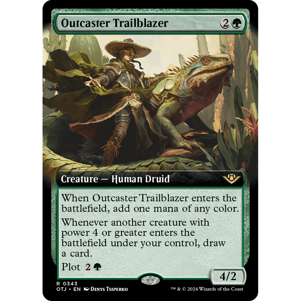Outcaster Trailblazer (OTJ-343) - Outlaws of Thunder Junction: (Extended Art) Foil