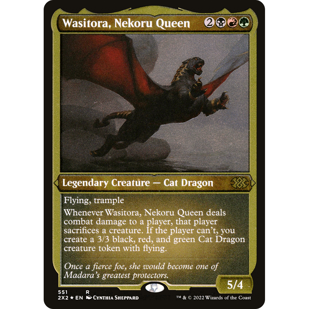 Wasitora, Nekoru Queen (Foil Etched) (2X2-551) - Double Masters 2022 Foil