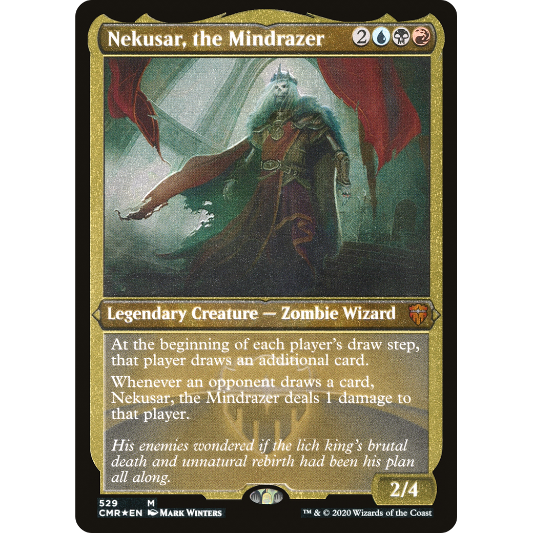 Nekusar, the Mindrazer (Foil Etched) (CMR-529) - Commander Legends Foil
