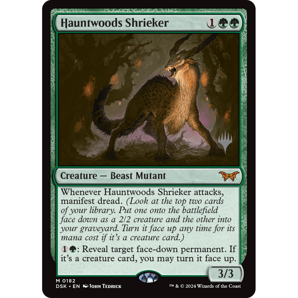 Hauntwoods Shrieker (PPDSK-182P) - Duskmourn: House of Horror Promos Foil