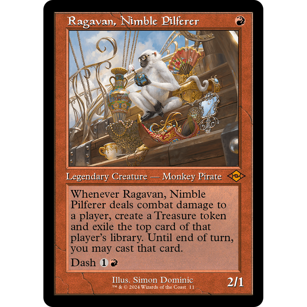Ragavan, Nimble Pilferer (Retro Frame) (MH2-011) - Modern Horizons 2 Timeshifts