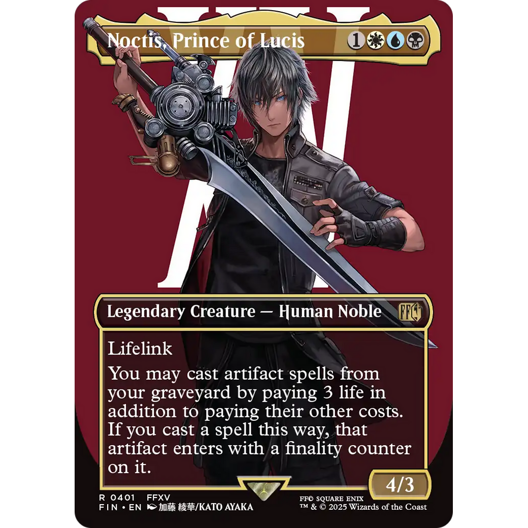 Noctis, Prince of Lucis (FIN-401) - FINAL FANTASY (Borderless)