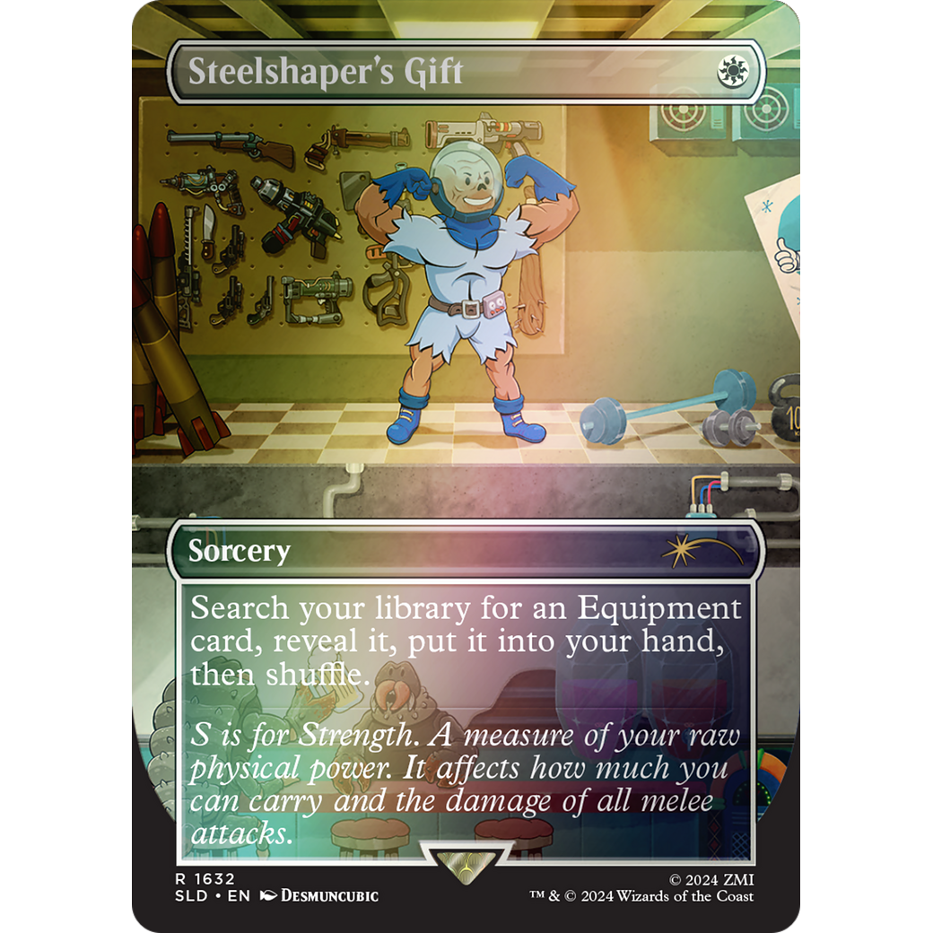 Steelshaper's Gift (Rainbow Foil) (SLD-1632) - Secret Lair Drop (Borderless) Foil