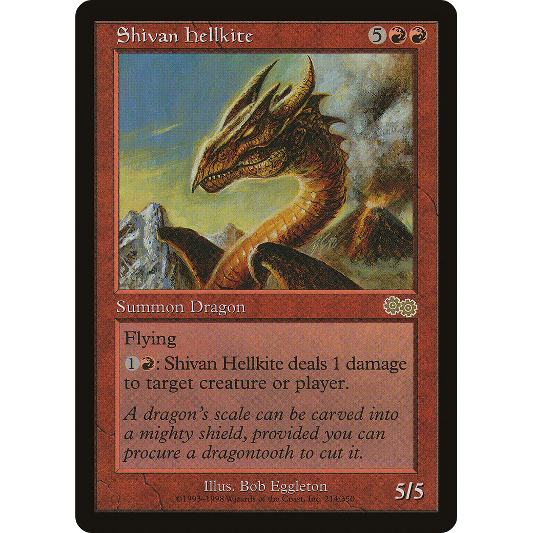 Shivan Hellkite (USG-214) - Urza's Saga