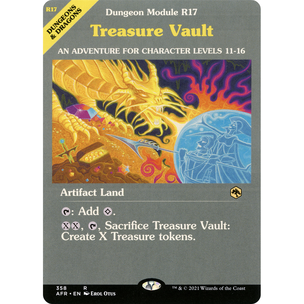 Treasure Vault (Dungeon Module) (AFR-358) - Adventures in the Forgotten Realms: (Showcase) Foil
