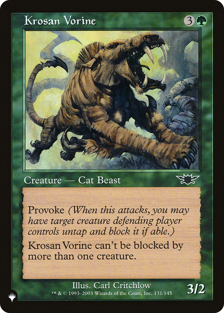 Krosan Vorine (LIST-131/145) - The List