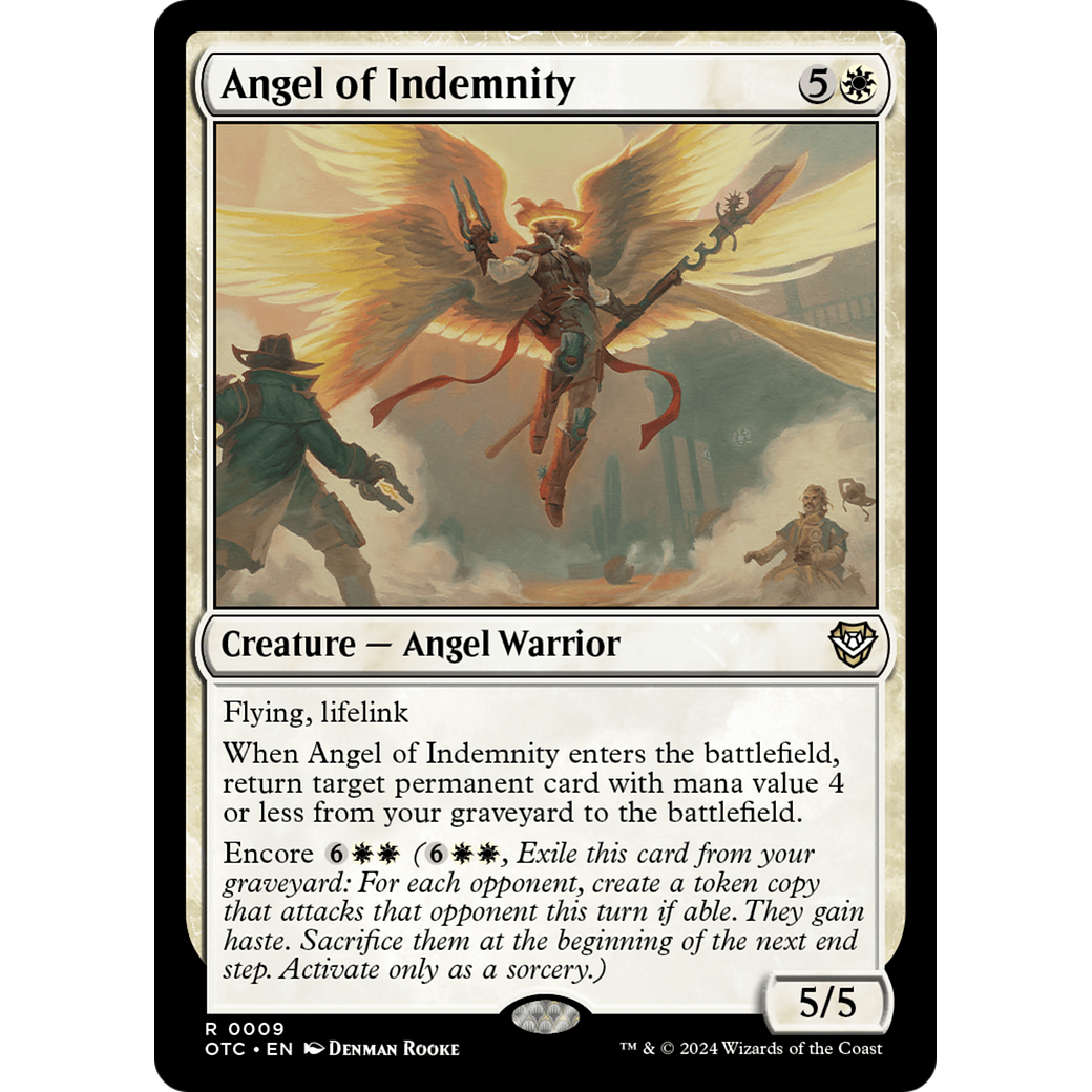 Angel of Indemnity (OTC-009) - Outlaws of Thunder Junction Commander