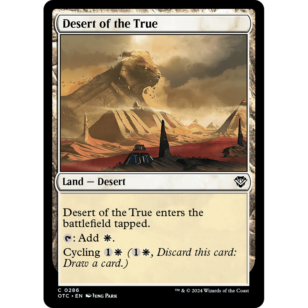Desert of the True (OTC-286) - Outlaws of Thunder Junction Commander
