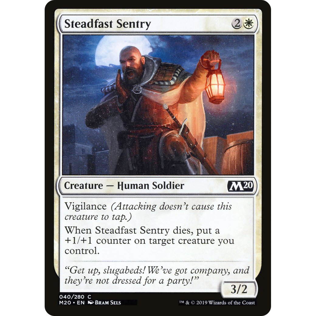 Steadfast Sentry (M20-040) - Core Set 2020 Foil