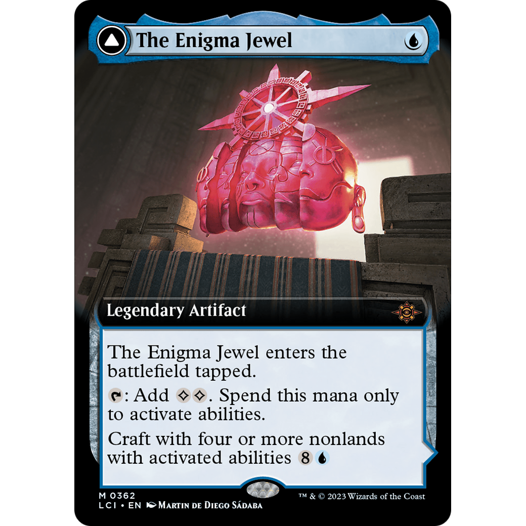 The Enigma Jewel // Locus of Enlightenment (LCI-362) - The Lost Caverns of Ixalan: (Extended Art)
