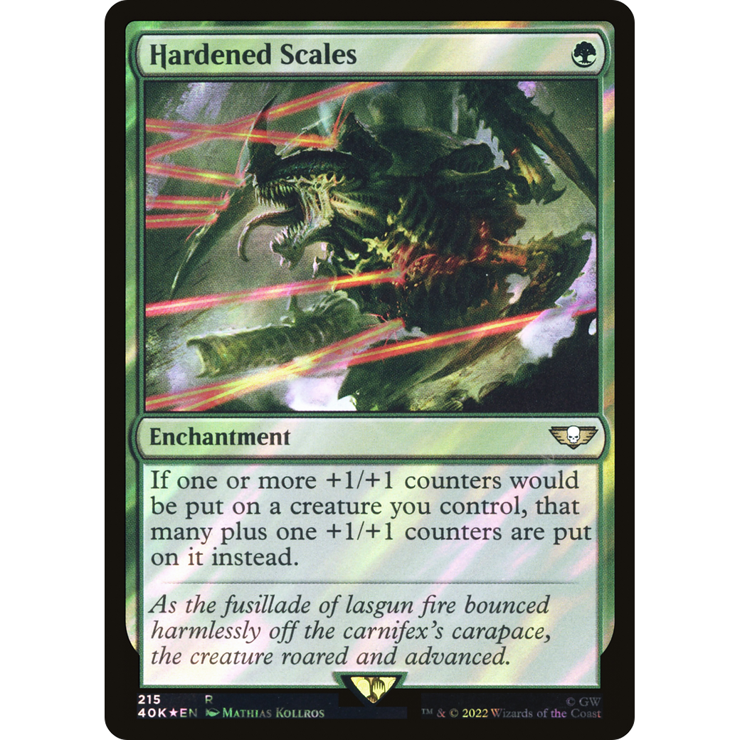 Hardened Scales (40K-215) - Warhammer 40,000 Commander Foil