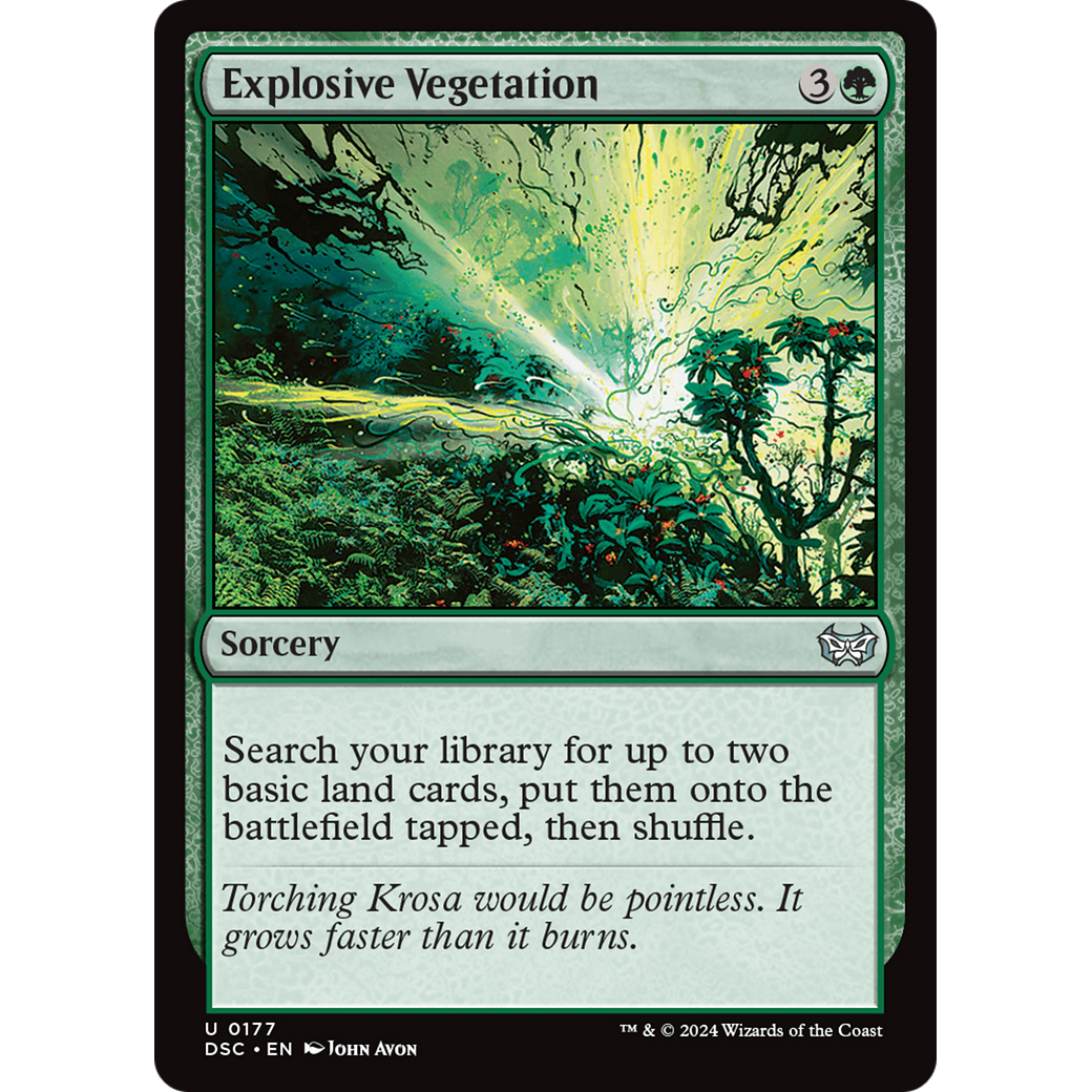 Explosive Vegetation (DSC-177) - Duskmourn: House of Horror Commander