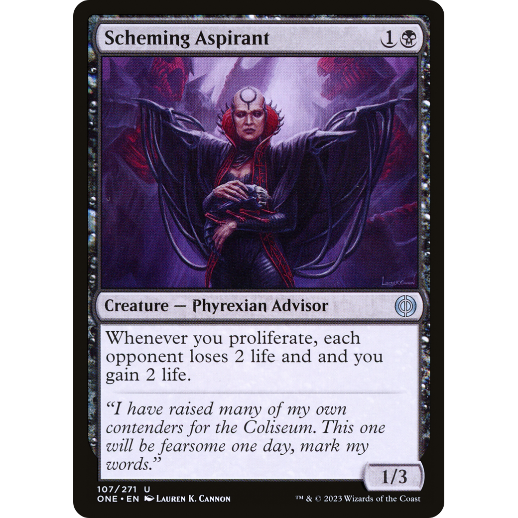 Scheming Aspirant (ONE-107) - Phyrexia: All Will Be One Foil