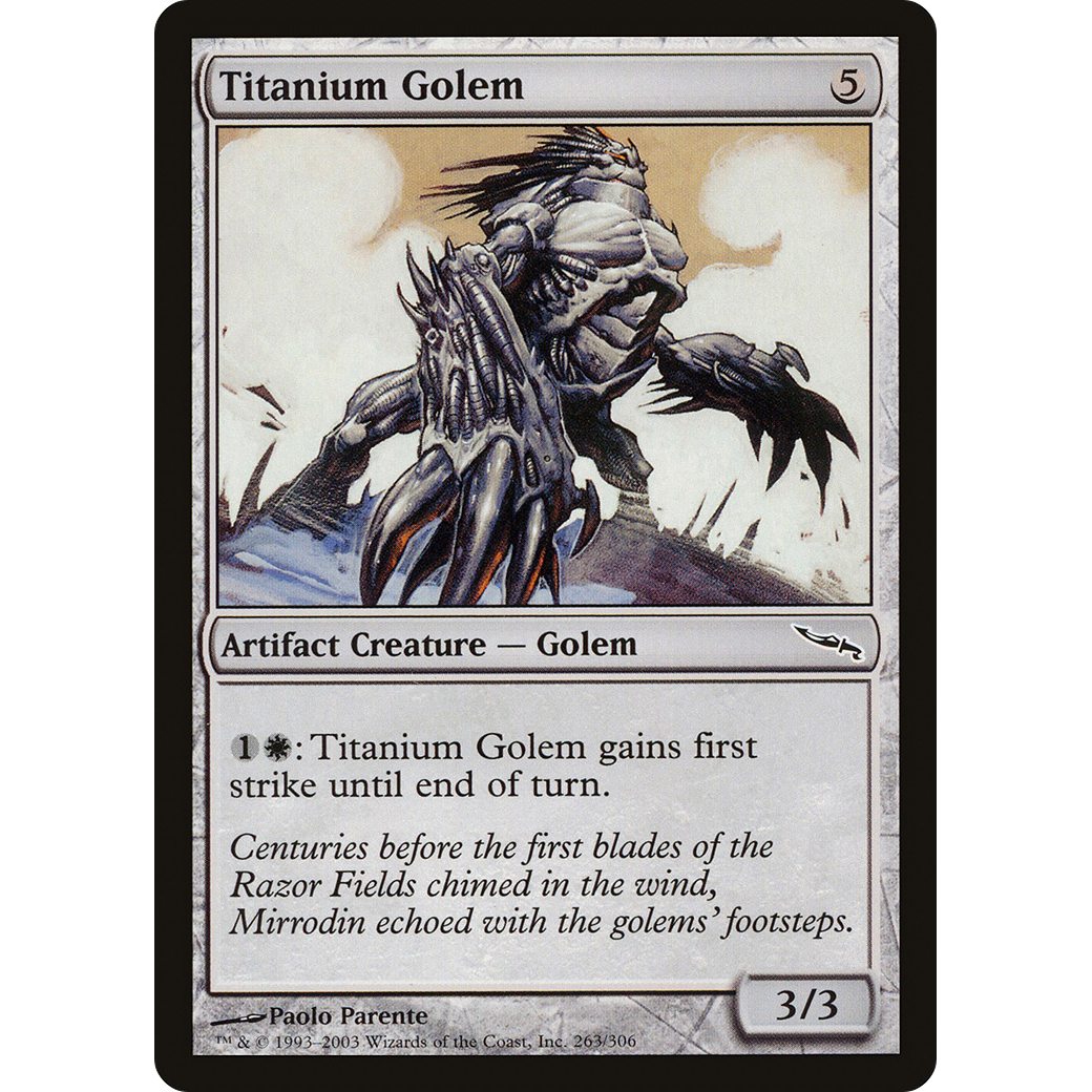 Titanium Golem (MRD-263) - Mirrodin Foil