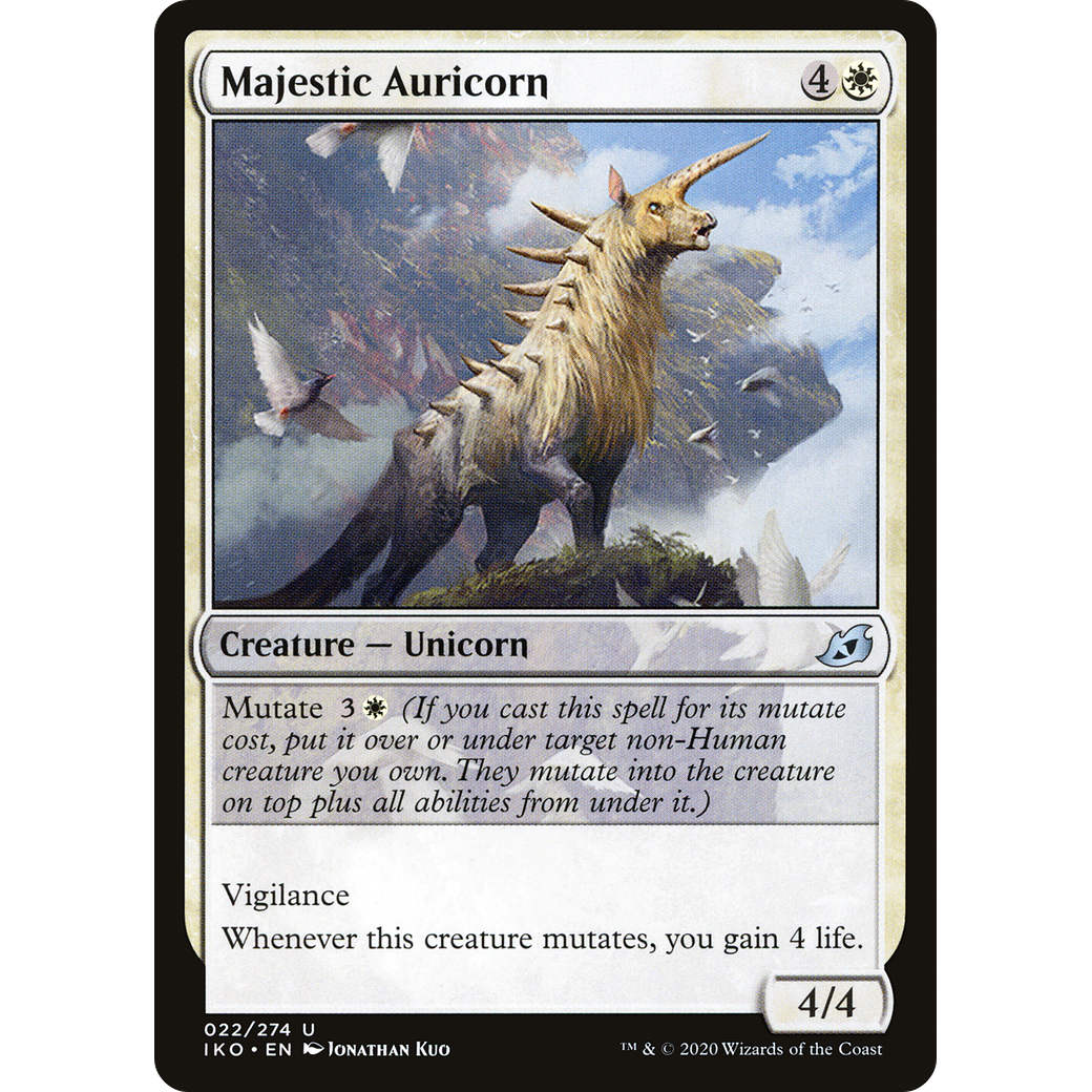 Majestic Auricorn (IKO-022) - Ikoria: Lair of Behemoths Foil