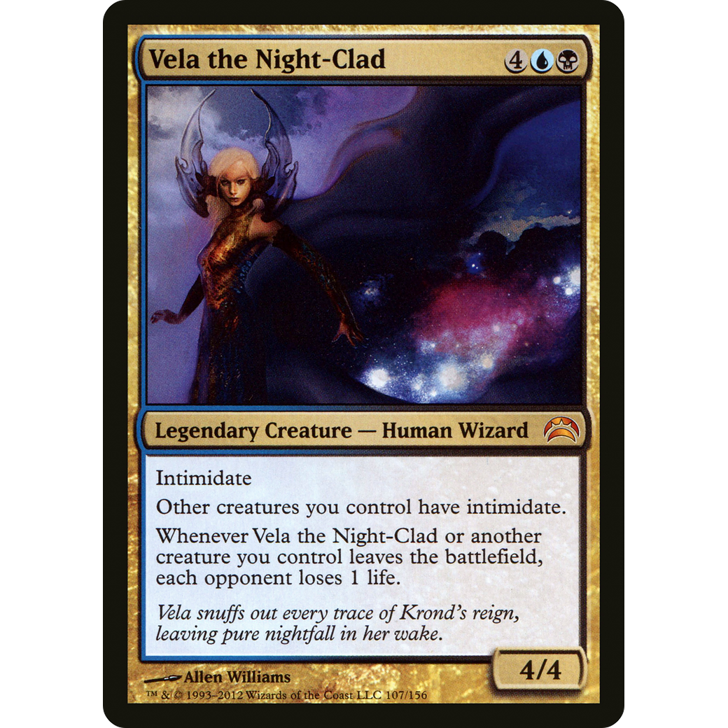 Vela the Night-Clad (PC2-107) - Planechase 2012 Foil