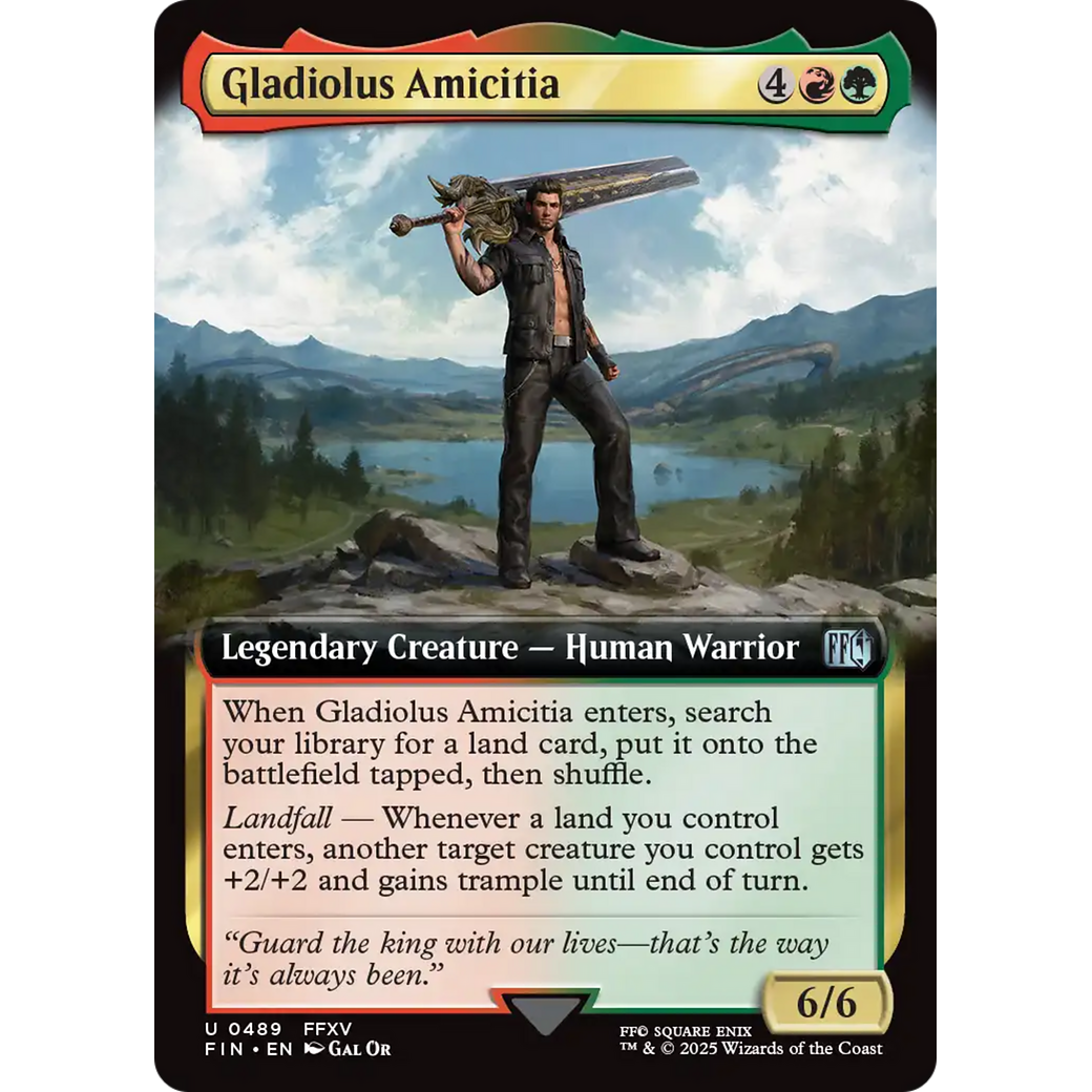Gladiolus Amicitia (FIN-489) - FINAL FANTASY: (Extended Art) Foil