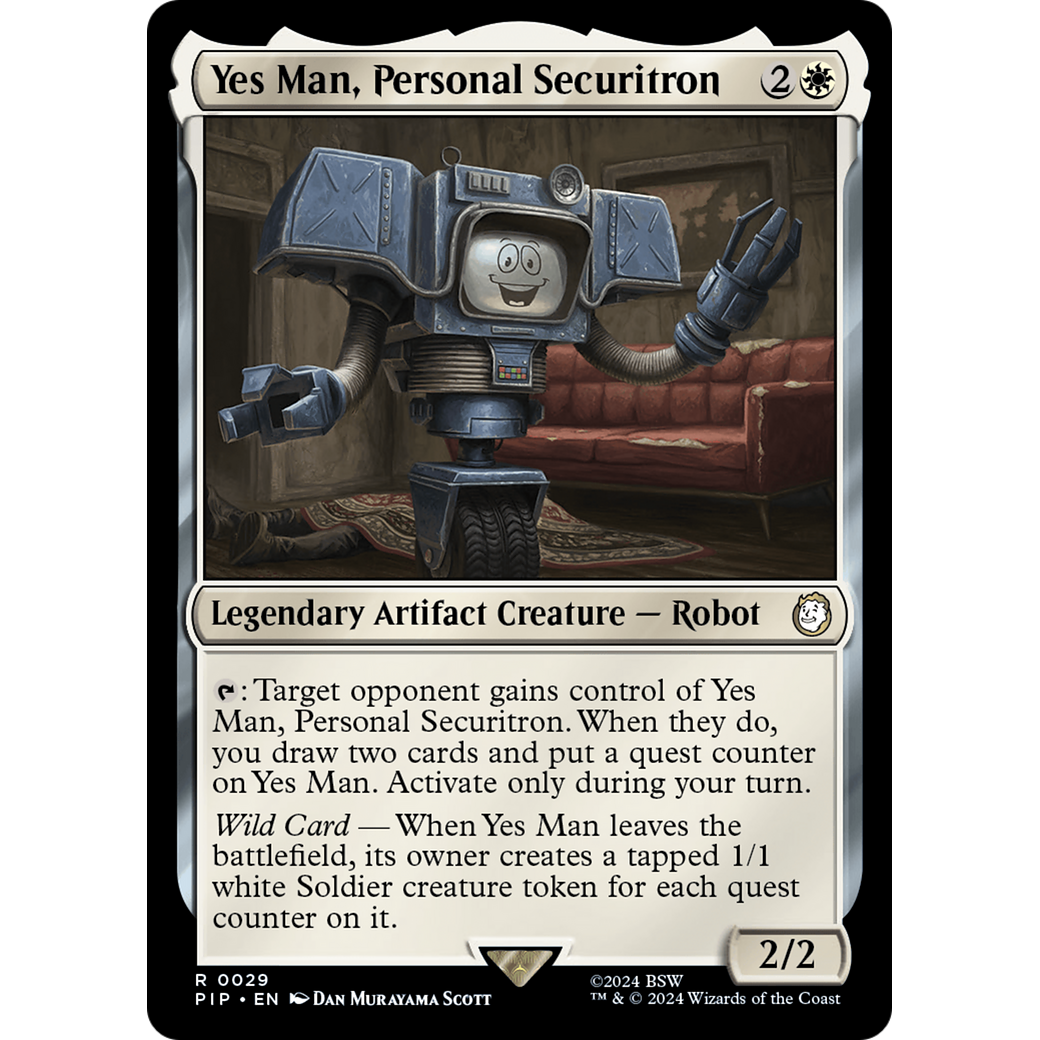 Yes Man, Personal Securitron (PIP-029) - Fallout Foil