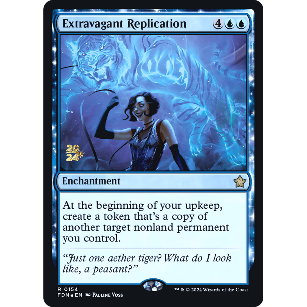 Extravagant Replication (PRE-154S) - Foundations Promos: (enchantment) Foil