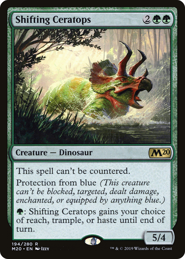 Shifting Ceratops (M20-194) - Core Set 2020