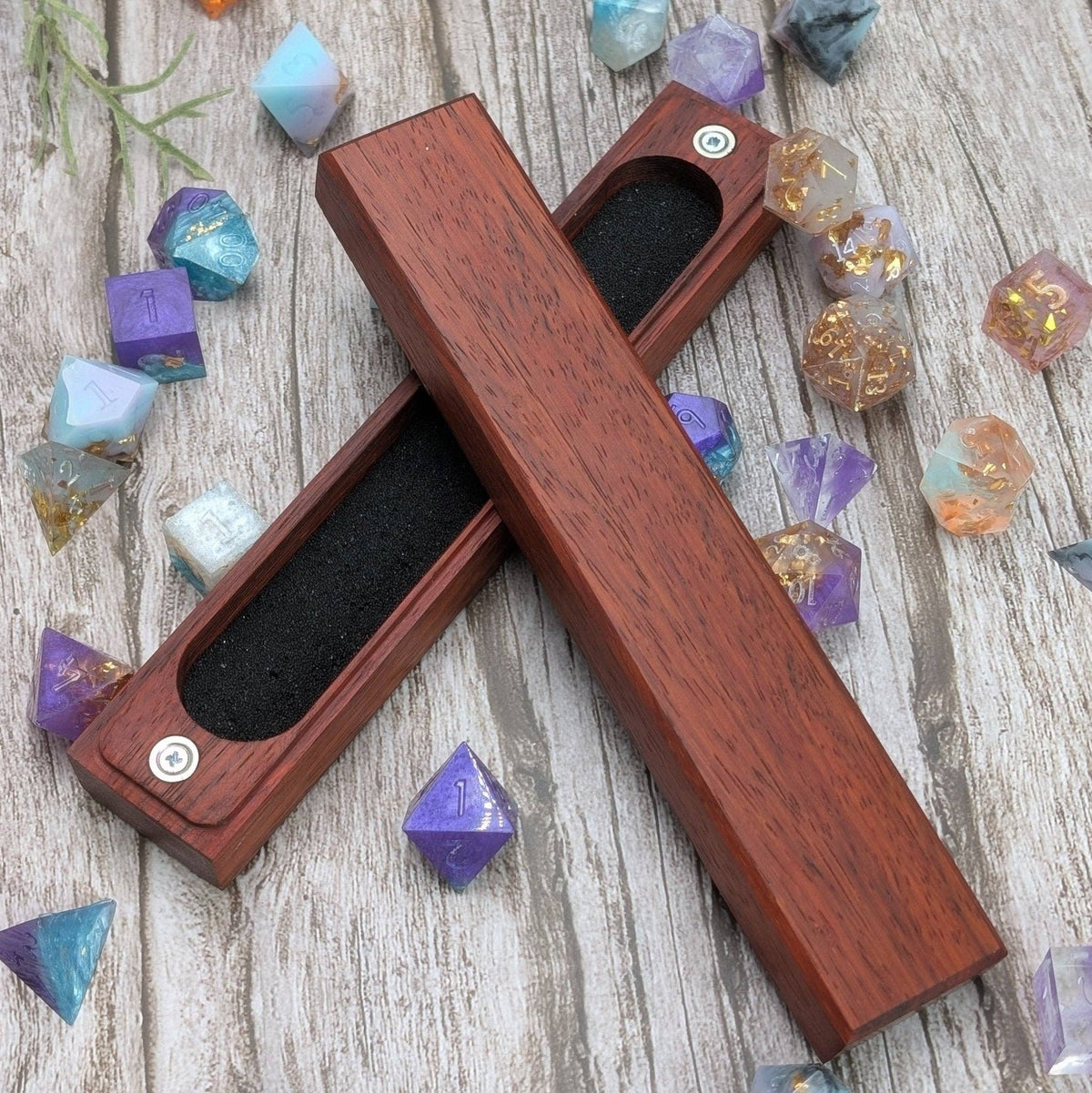 Padauk Dice Vault - Exotic Hardwood Dice Box