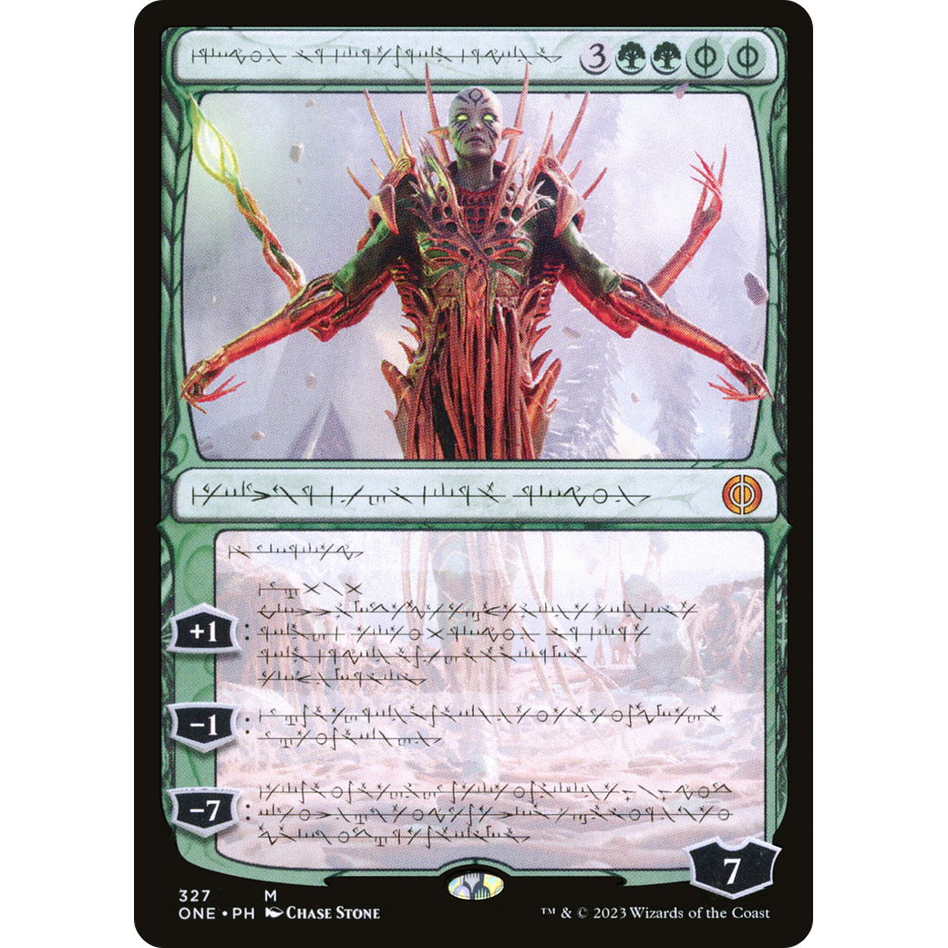 Nissa, Ascended Animist (ONE-327) - Phyrexia: All Will Be One: (Showcase) Foil