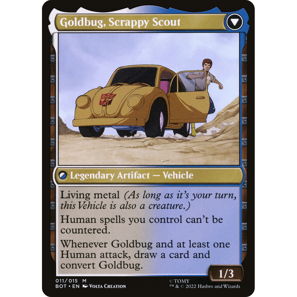 Goldbug, Humanity's Ally (BOT-011) - Transformers: (convertdfc)