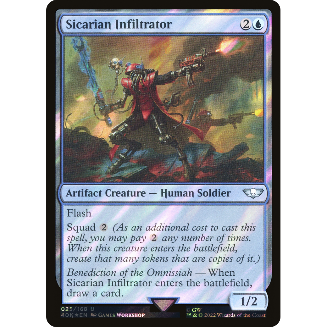 Sicarian Infiltrator (40K-025) - Warhammer 40,000 Commander Foil