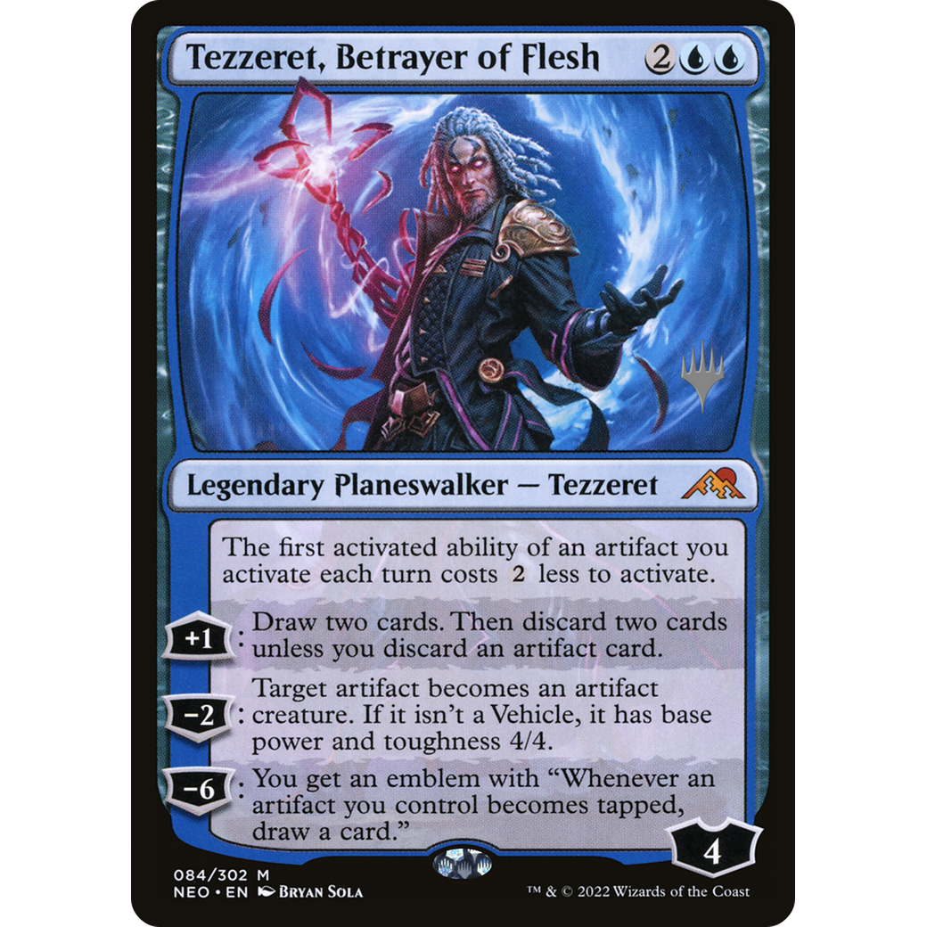 Tezzeret, Betrayer of Flesh (PPNEO-84P) - Kamigawa: Neon Dynasty Promos Foil