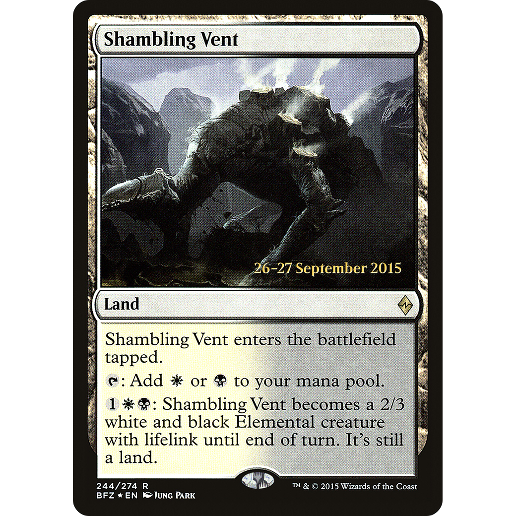 Shambling Vent (PRE-244) - Battle for Zendikar Promos Foil