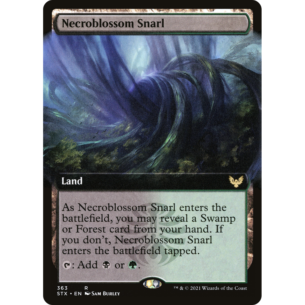 Necroblossom Snarl (Extended Art) (STX-363) - Strixhaven: School of Mages: (Extended Art)
