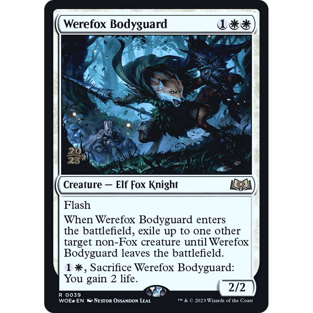 Werefox Bodyguard (PRE-39S) - Wilds of Eldraine Promos Foil