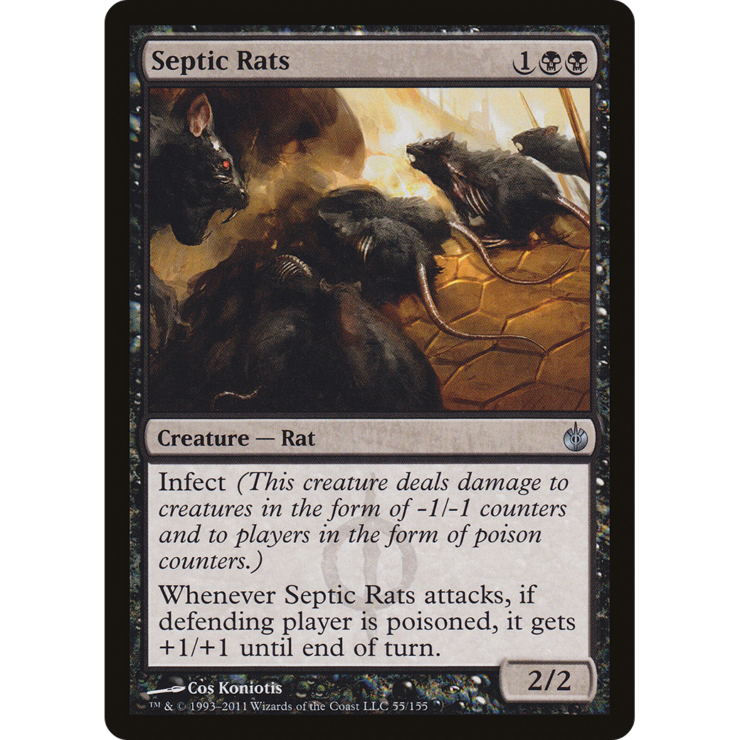 Septic Rats (MBS-055) - Mirrodin Besieged Foil