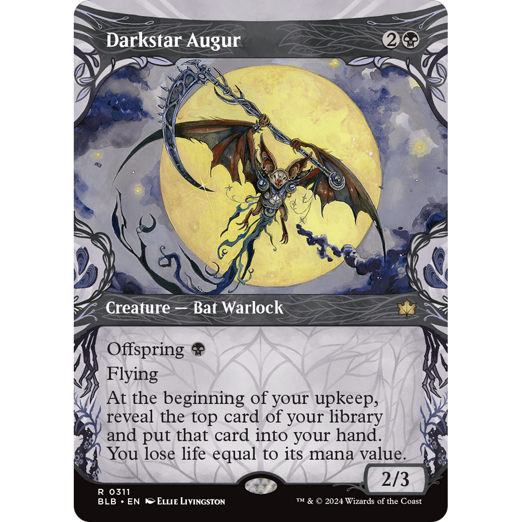 Darkstar Augur (BLB-311) - Bloomburrow: (Showcase) (Borderless)