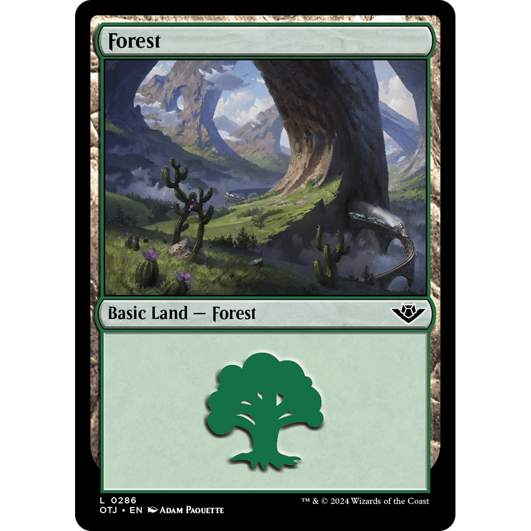 Forest (OTJ-286) - Outlaws of Thunder Junction Foil