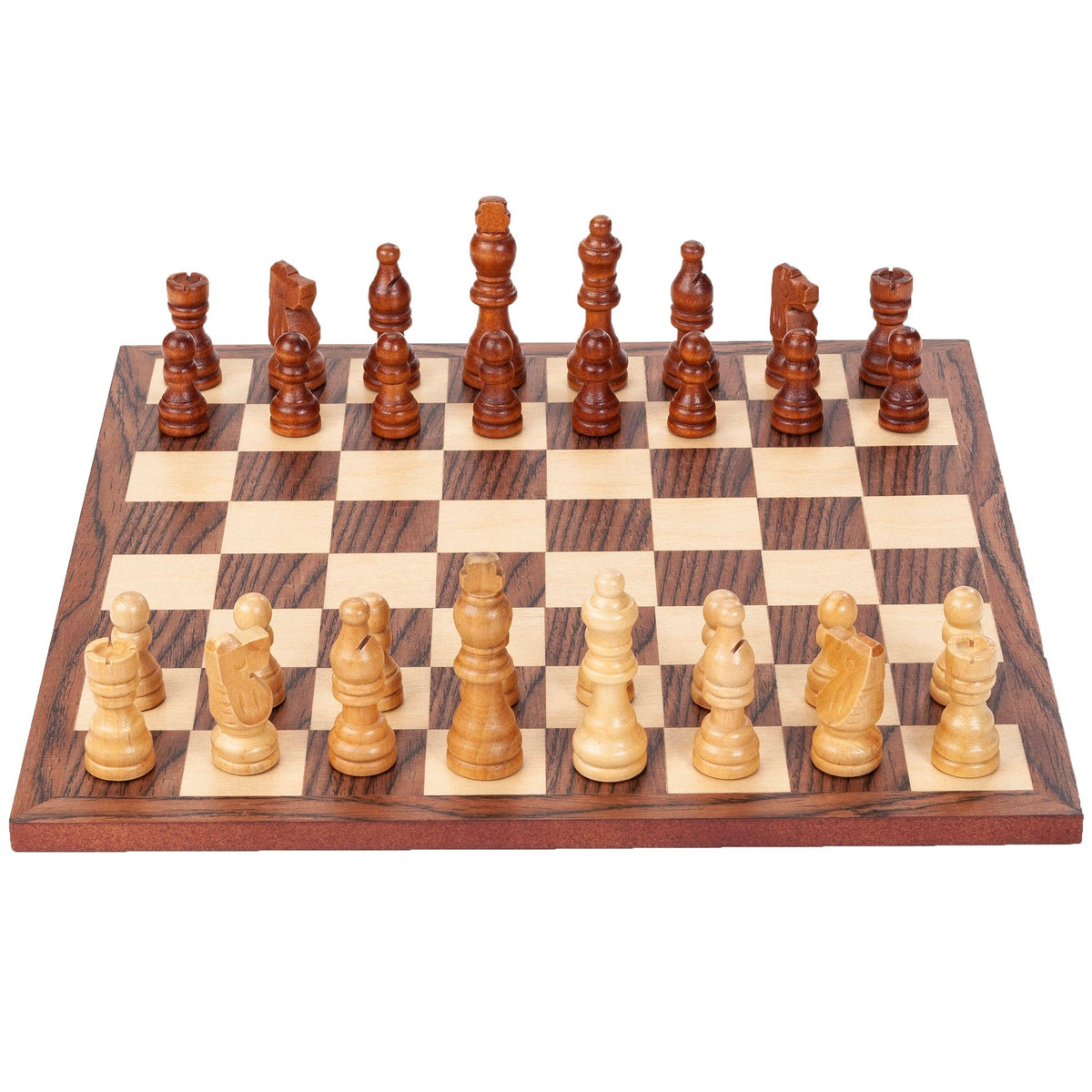 WE Games Classic Staunton Wood Chess Set - 12 in. Board, 2.75 in. King