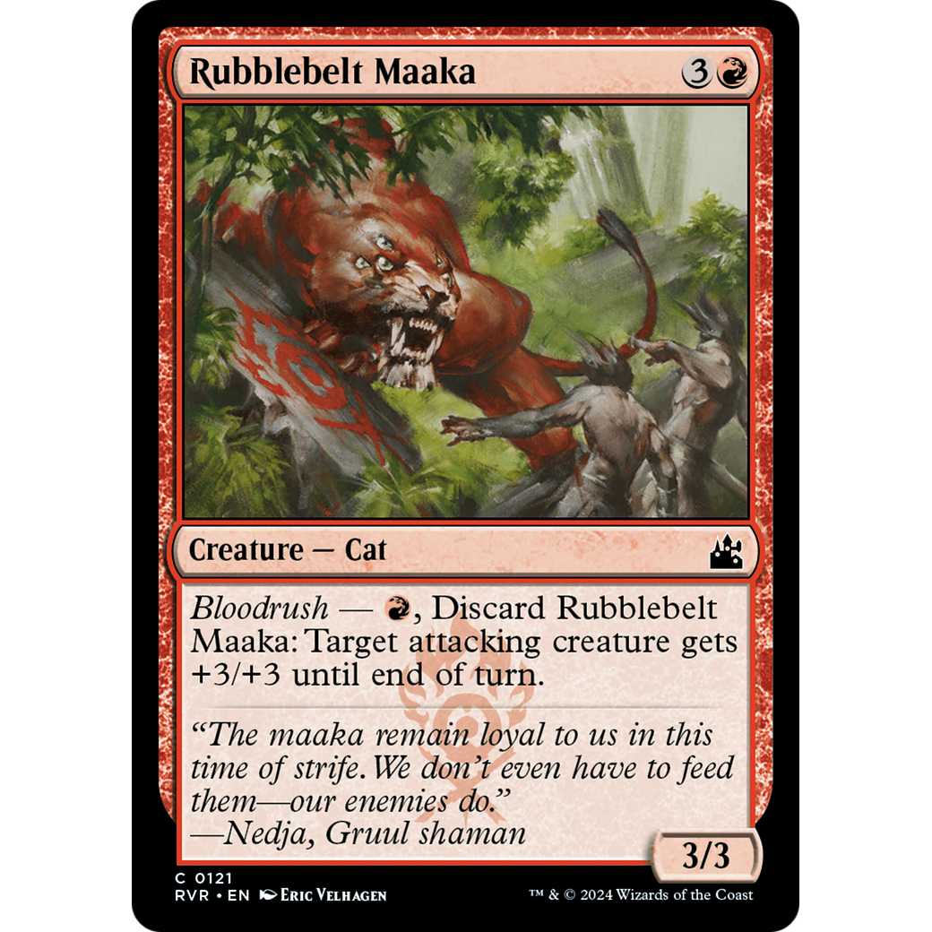 Rubblebelt Maaka (RVR-121) - Ravnica Remastered Foil
