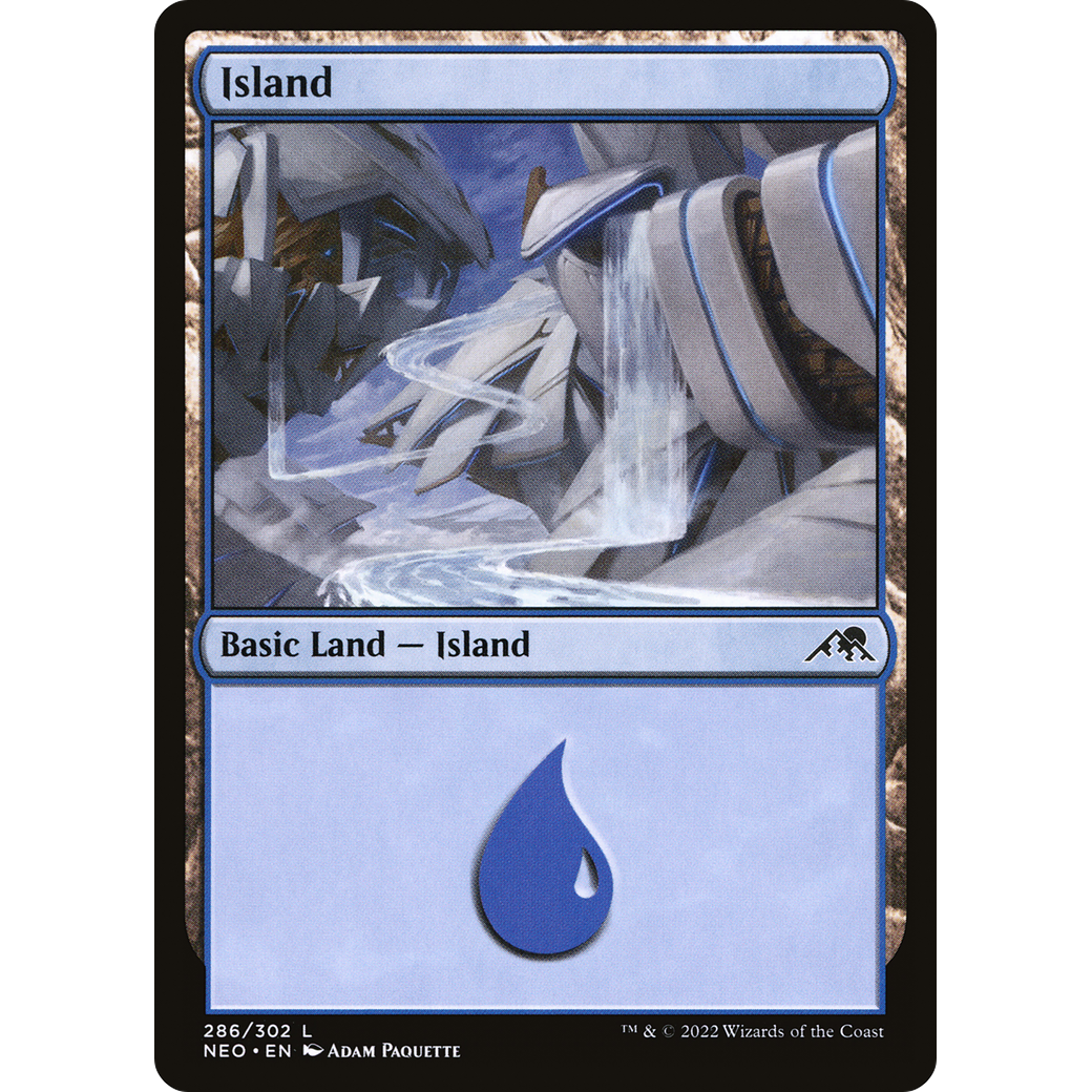 Island (NEO-286) - Kamigawa: Neon Dynasty Foil