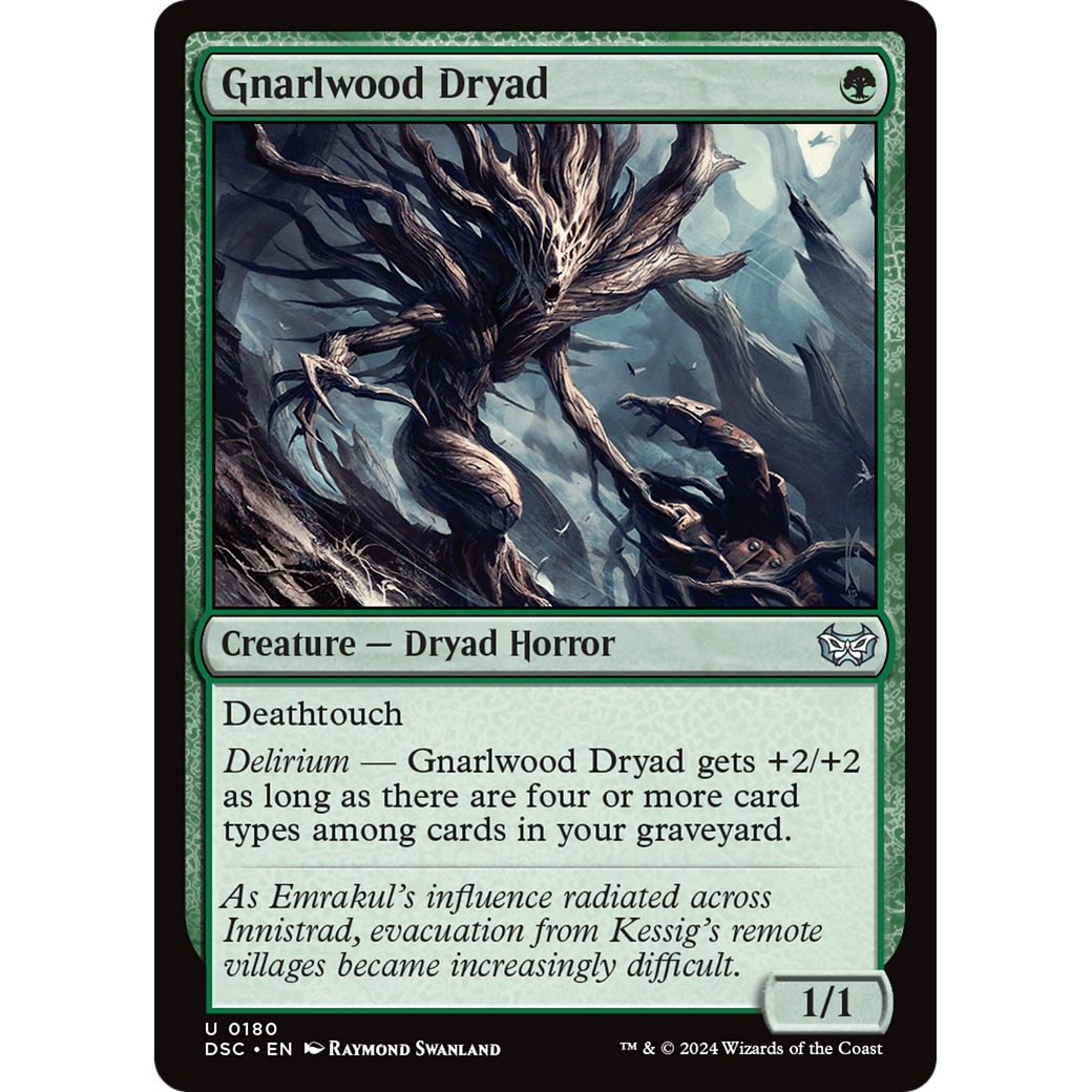 Gnarlwood Dryad (DSC-180) - Duskmourn: House of Horror Commander