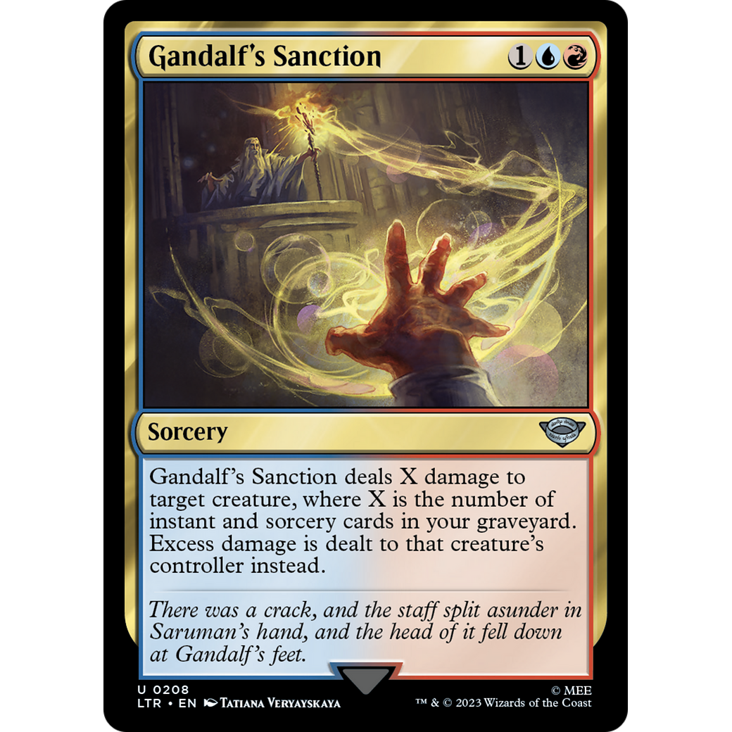Gandalf's Sanction (LTR-208) - The Lord of the Rings: Tales of Middle-earth Foil