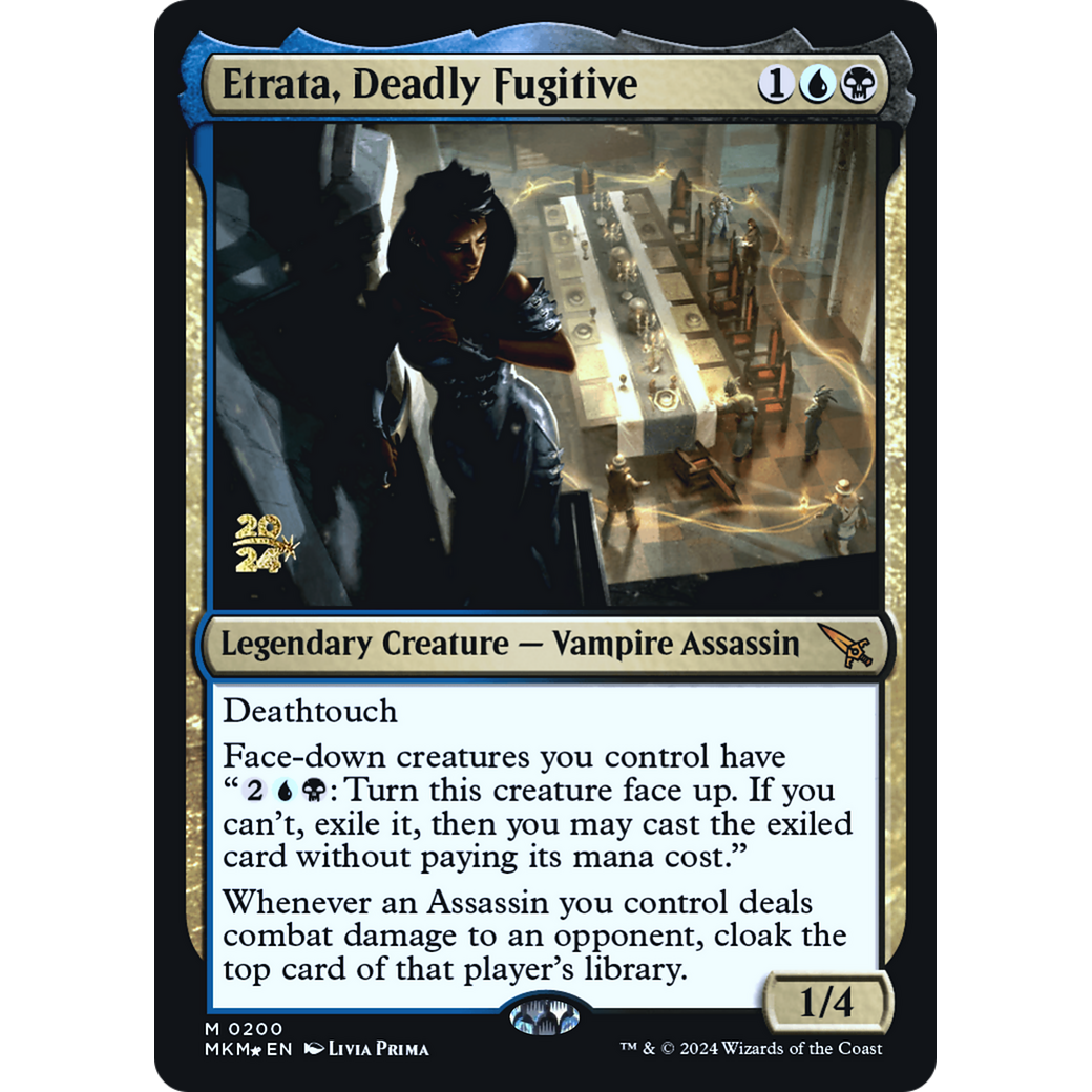 Etrata, Deadly Fugitive (PRE-200S) - Murders at Karlov Manor Promos Foil
