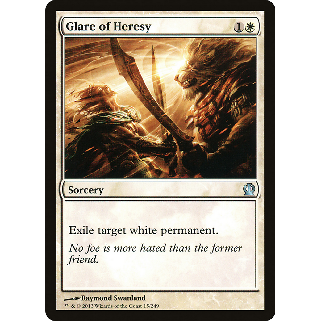 Glare of Heresy (THS-015) - Theros Foil