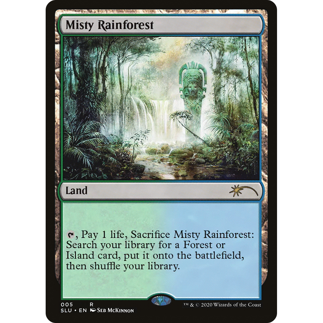 Misty Rainforest (SLU-005) - Secret Lair: Ultimate Edition