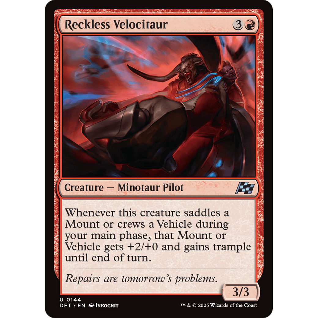 Reckless Velocitaur (DFT-144) - Aetherdrift