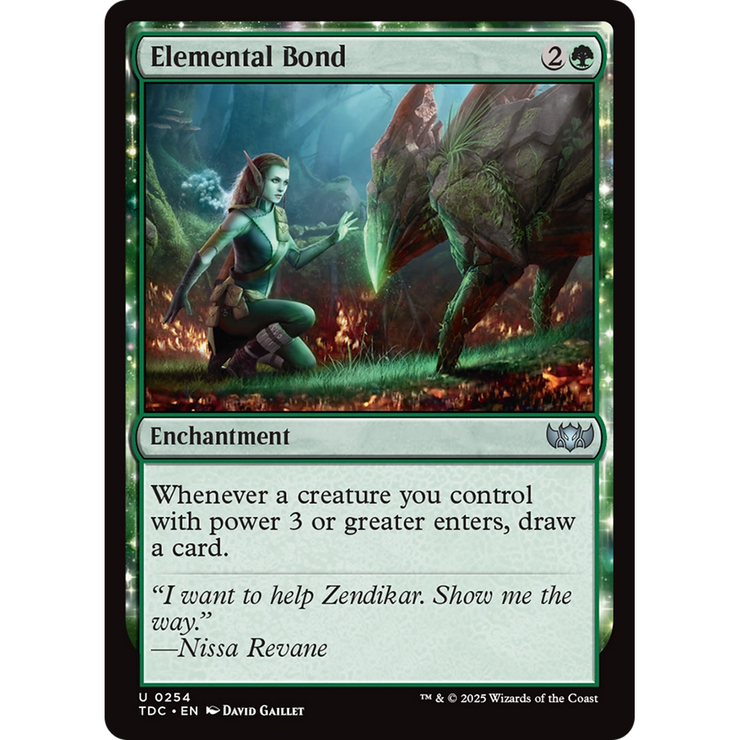 Elemental Bond (TDC-254) - Commander: Tarkir: Dragonstorm: (enchantment)