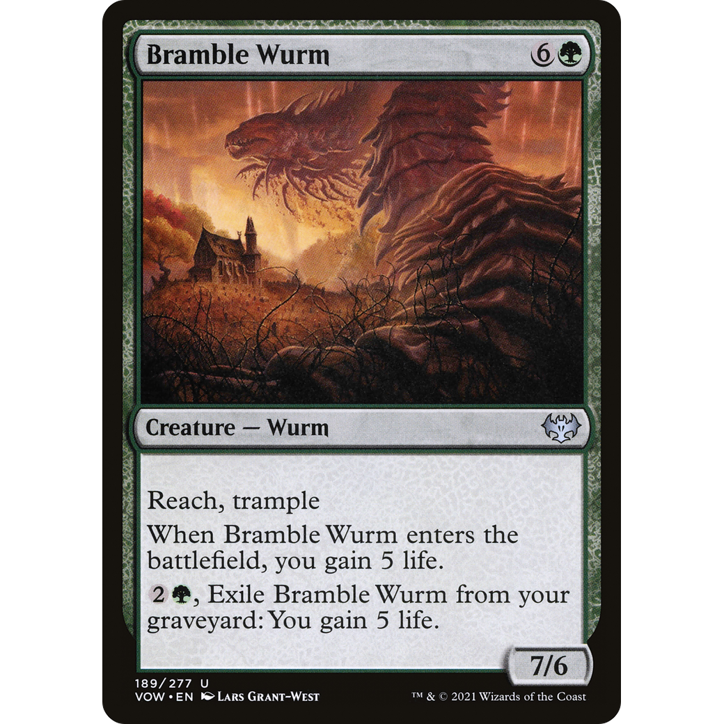Bramble Wurm (VOW-189) - Innistrad: Crimson Vow