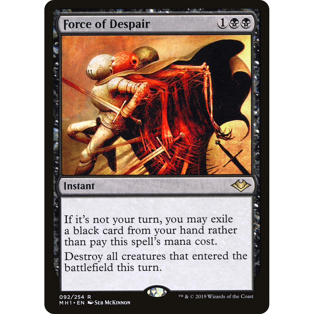 Force of Despair (MH1-092) - Modern Horizons Foil