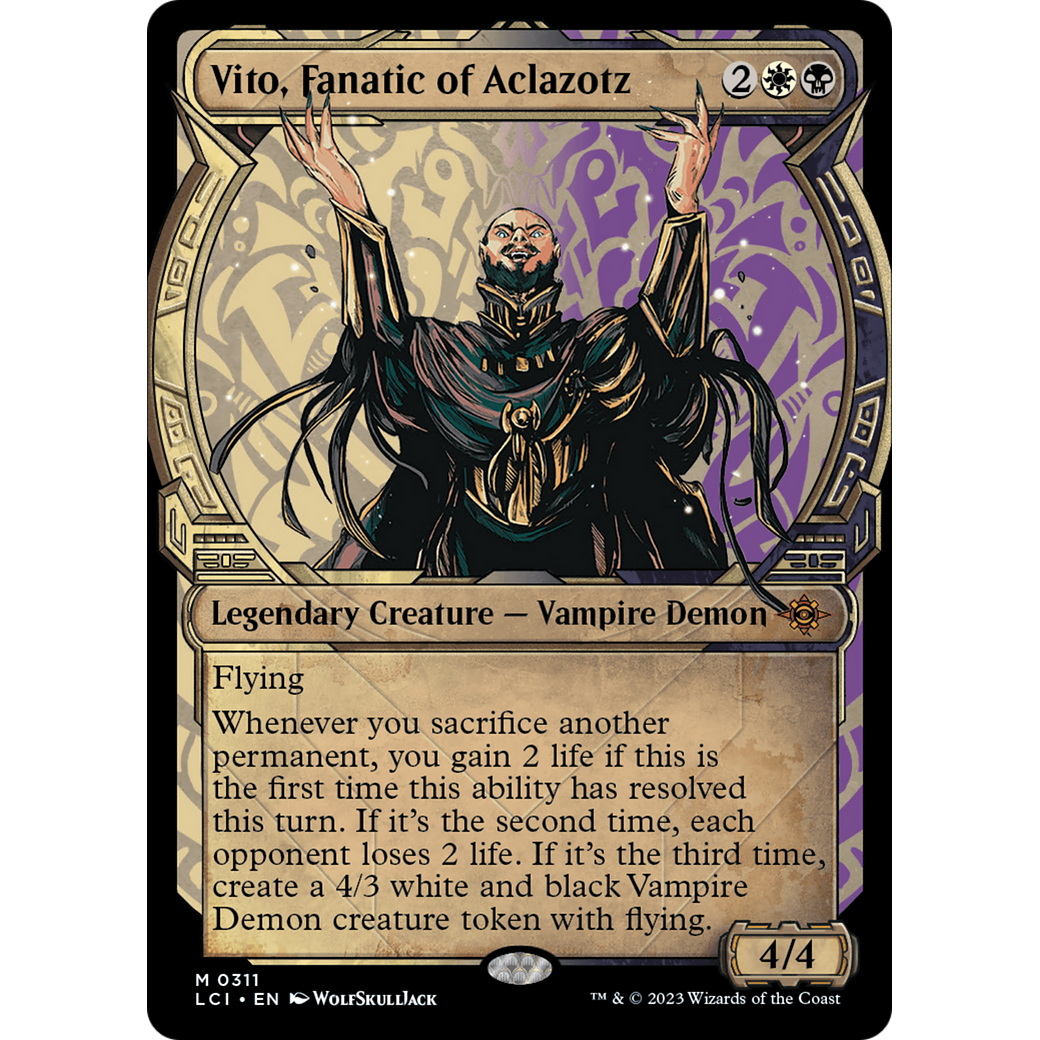 Vito, Fanatic of Aclazotz (LCI-311) - The Lost Caverns of Ixalan: (Showcase) Foil
